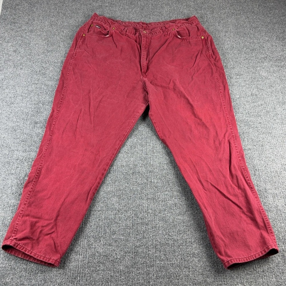 Vintage Chic Jeans Womens‎ 26W Red High Rise Relaxed Tapered Made USA 90s